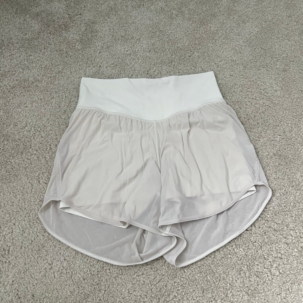 Lululemon Athletica White Athletic Shorts